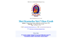 Desktop Screenshot of kasturbastrivikasgruh.org